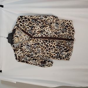 Venini Animal Print Top Size M